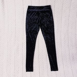 Killstar Hematite Crush Velvet Leggings